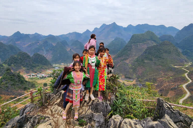 Ha Giang family tour with teenagers.